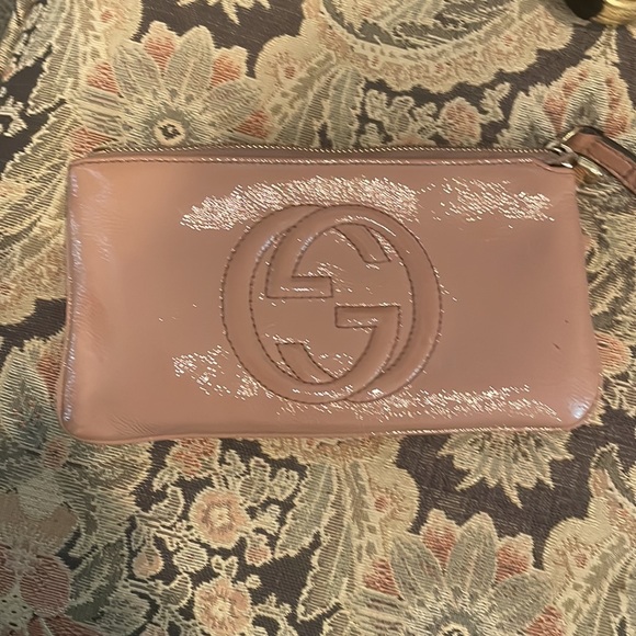 Gucci pink Patent leather wristlet wallet clutch - Picture 11 of 15